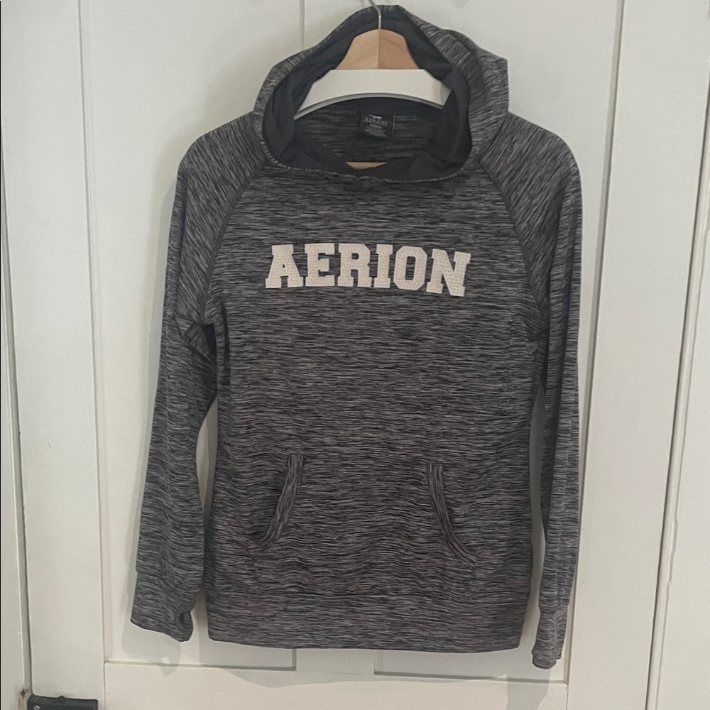 Aerion Charcoal Marled Hoodie.